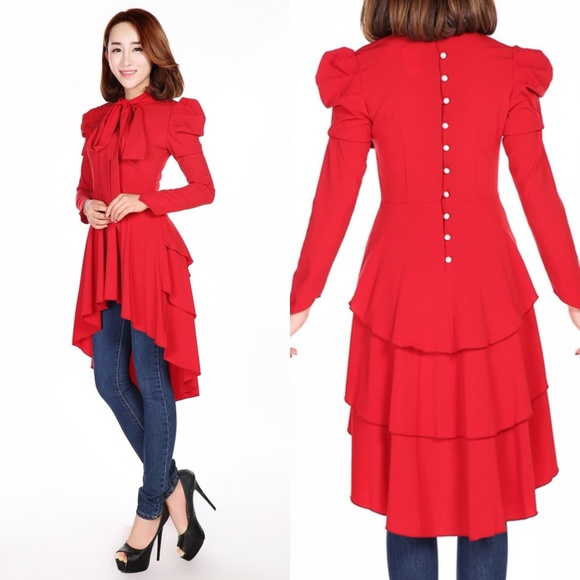 Whimsigoth 90s Goth Plus Size Long Sleeve Dress - Picture 2 of 4